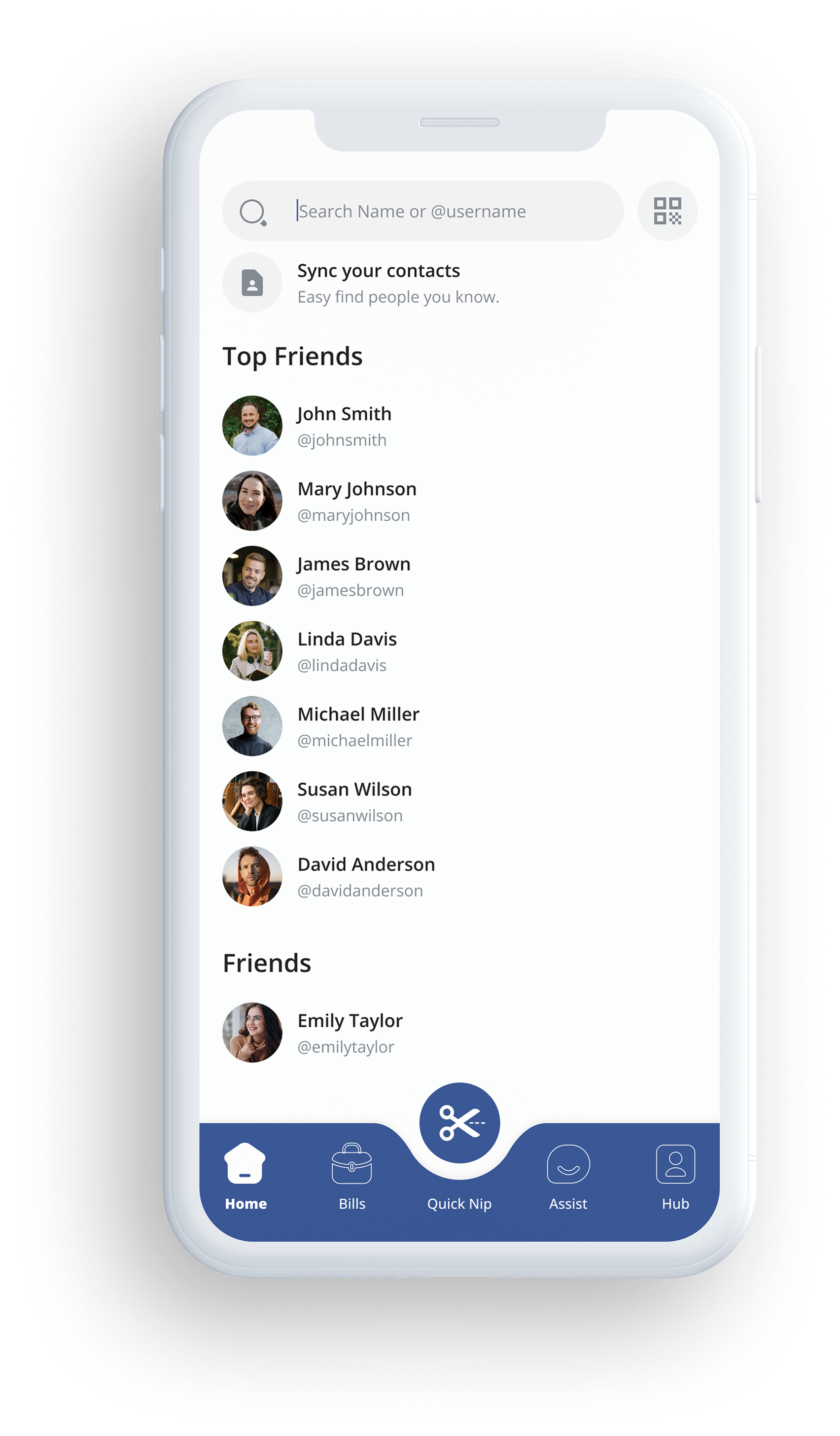 Download BillNip app screen