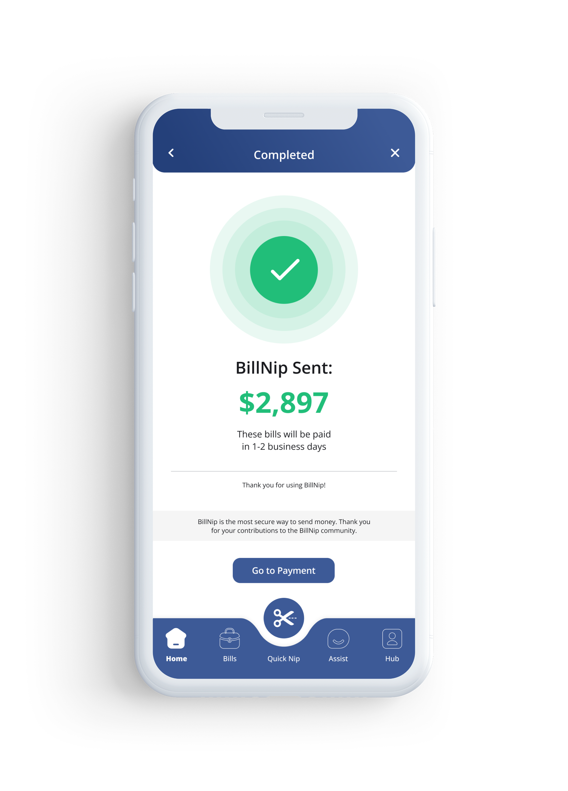 BillNip app preview
